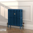 CI-RC660-BLU-LG-LS03 - Richmond Blue 4 Column Victorian Cast Iron Radiator H660mm x W343mm CI-RC660-BLU-LG-LS03 - Richmond Blue 4 Column Victorian Cast Iron Radiator H660mm x W343mm